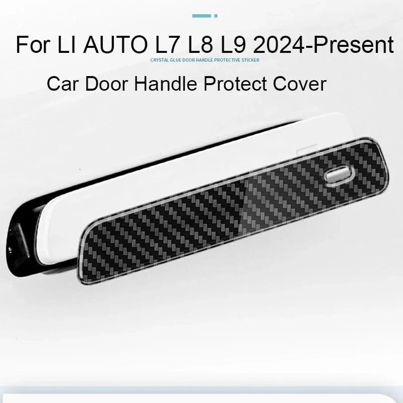 

Для LI Auto L7 L8 L9 2024-наст. время, 4 шт. накладки на дверные ручки с защитой от царапин, декоративные наклейки для экстерьера автомобиля, аксессуары