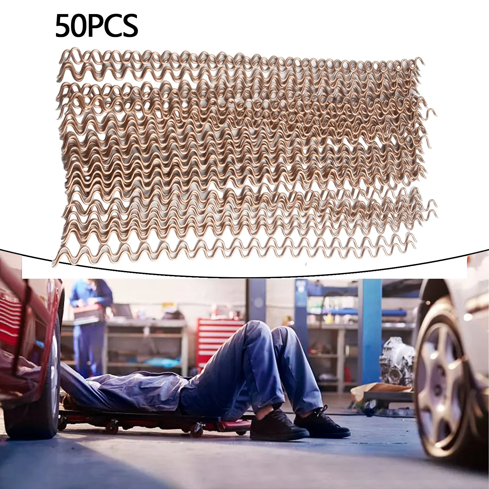 

50/100pcs 320mm To 335mm Spot Welding Electrodes Wave Wires Spotter Consumable For Car Body Repair Dent Puller Car Repair Tools