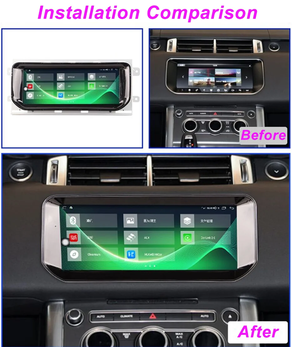 For Land Range Rover Evoque Sport Vogue Android 13.0 Car Radio Multimedia Player GPS Navigation 4G WIFI DSP Carplay Screen