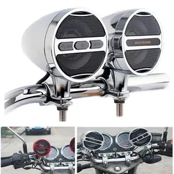 Motorcycle Bluetooth-Compatible Speaker Waterproof 12V MP3 Music Player FM Radio USB Stereo For 7/8-1.25 Handlebar MT473/MT487