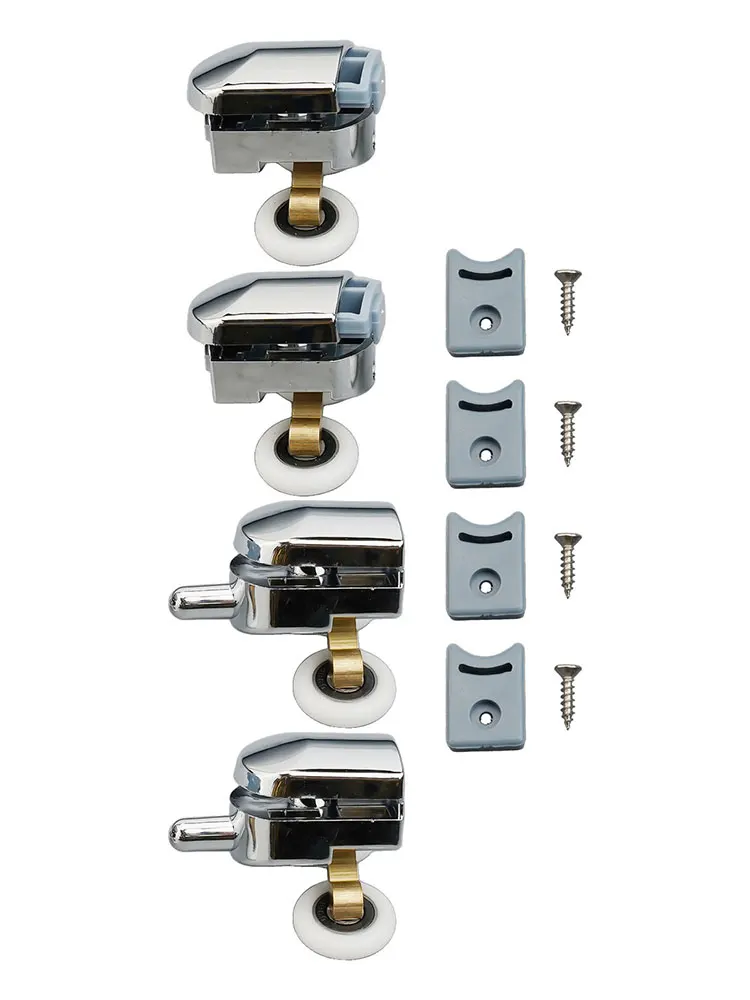 Upgraded Shower Screen Door Rollers, Twin Top Replacement Wheels, Suitable for Most Shower Cabins and Steam Enclosures