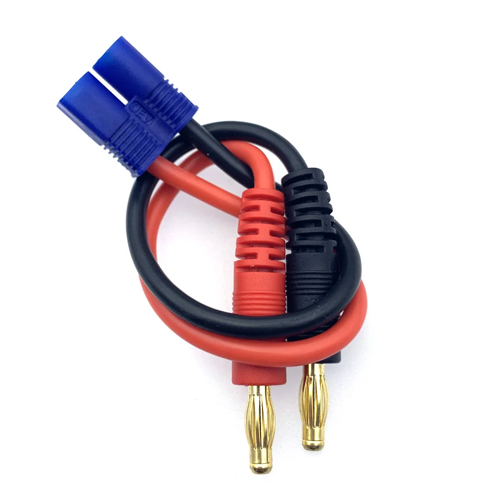 Battery charge connector Cable 4.0mm Banana Male  To EL-2Y XT60  XT30 T Plug TRX 14awg Balance charging wire For RC Lipo Battery