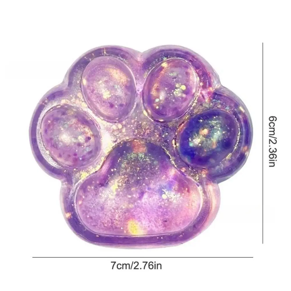 Mini juguetes bonitos de pata de gato para apretar, pata de gato suave de dibujos animados, juguete de descompresión TPR de rebote lento, regalos para niños