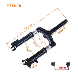 10 Inch Electric Scooter Front Suspension Hydraulic Front Fork Fixed Rod Can Be Installed Disc Brake Front Fixed Rod Parts