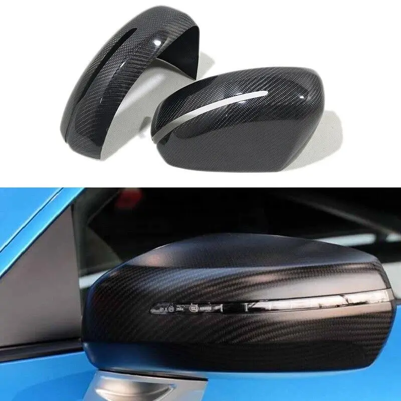 

Carbon Fiber Car Rearview Side Mirror Cover Cap Add On For Audi R8 2013-2015