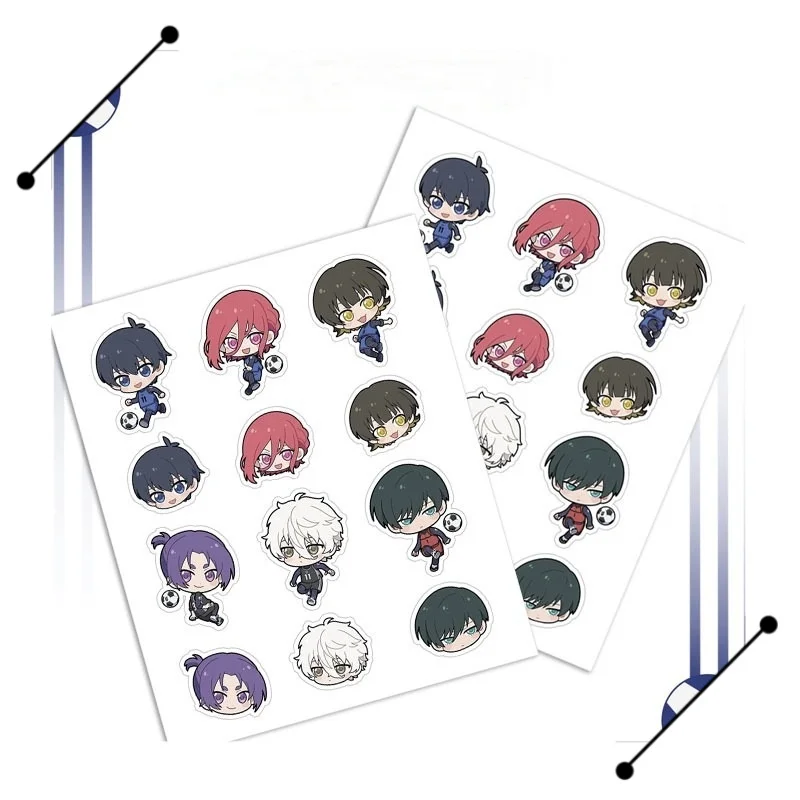 Anime Bue CK ka r en geluid pvc oorlogsbestrijding sticker Isagi Yoichi Hachi etc. HD Afdrukken Hyoma Rin Itoshi Nagi Seishiro Fans DIY techniek fts