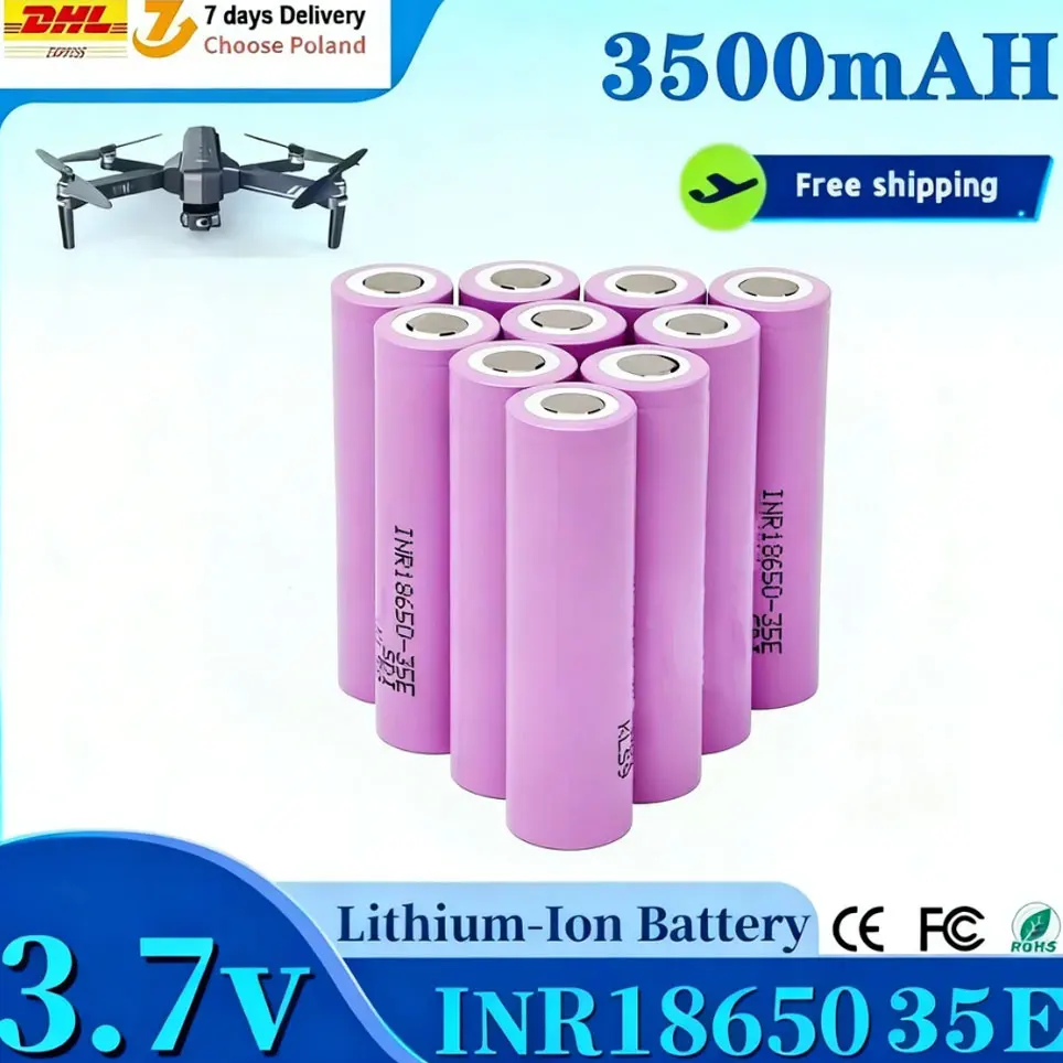 Batería de litio 18650 de alta potencia 3500mAh 3.7v 25A INR18650 para herramientas eléctricas 35E