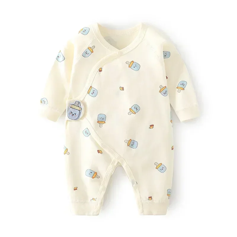 0-6M Newborn Baby Girl Boy Romper Cotton Print Infant Jumpsuit Casual Newborn Clothes For Girls Boys Spring Autumn Clothing New