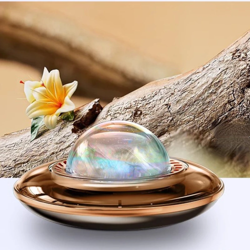 New Car Mounted Aromatherapy Solar Powered Rotating Long-lasting Aromatherapy Decoration, High-end Interior Decoration