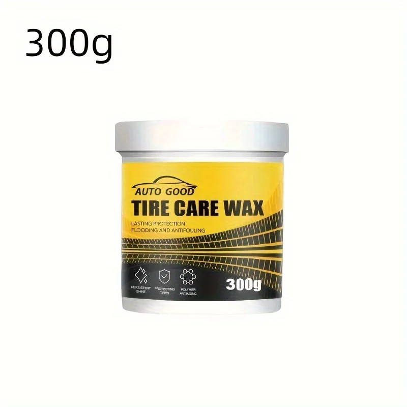 1/2/300g Tire Care Wax , Blackening Polish, Tire Brightener, Protecting, Maintenance, Refurbishing