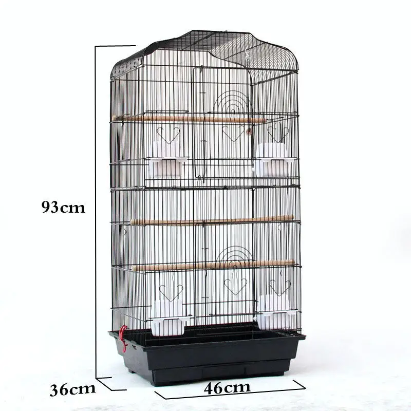 

Bird Villa Large Luxury Metal Breeding Cage Painted Iron Eclectic Sunflower Grey Parrot Cage