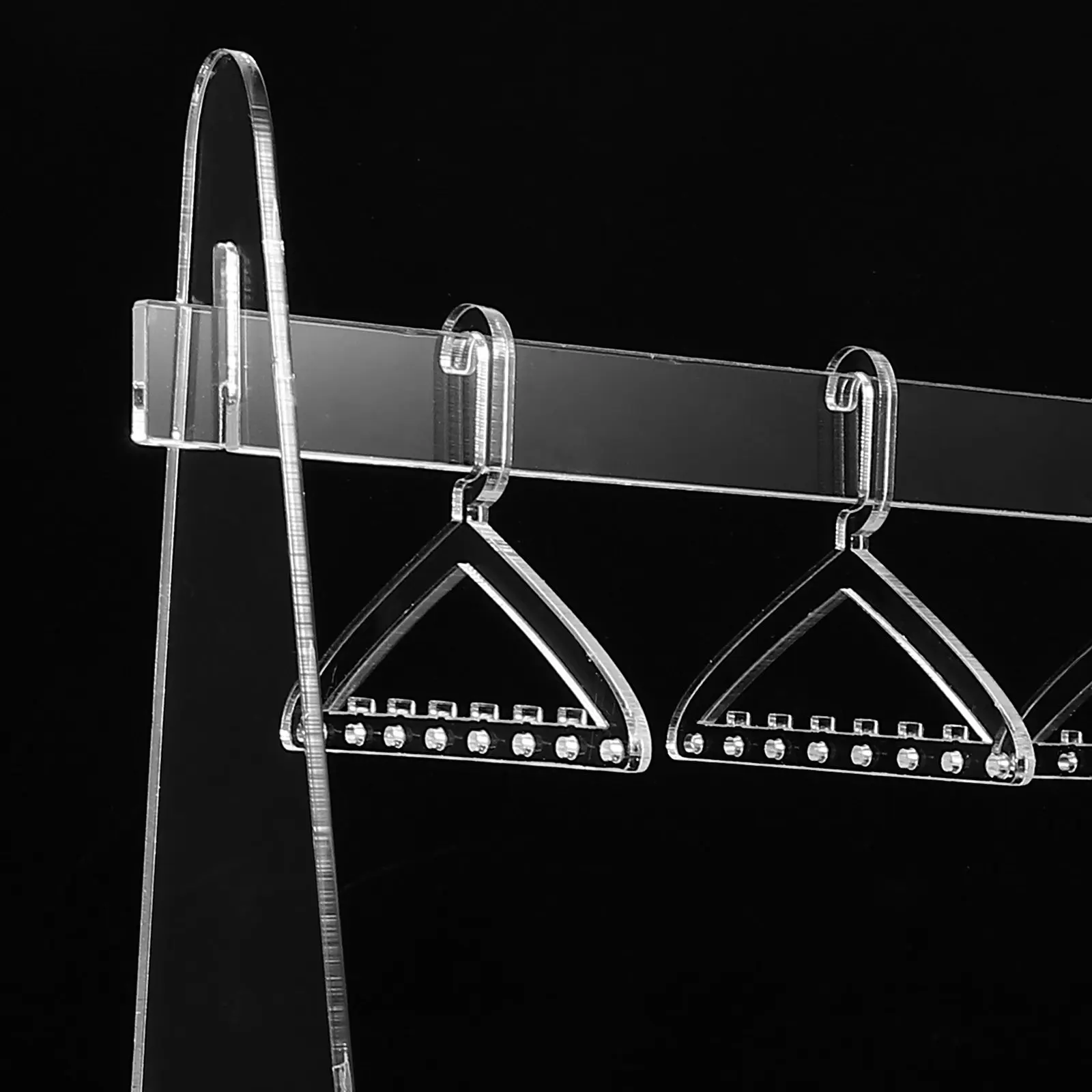 

1Set Acrylic Jewelry Rack Transparent Desktop Holder for Earrings Necklace Pendant Display Stand Jewelry Organizer Home Decor