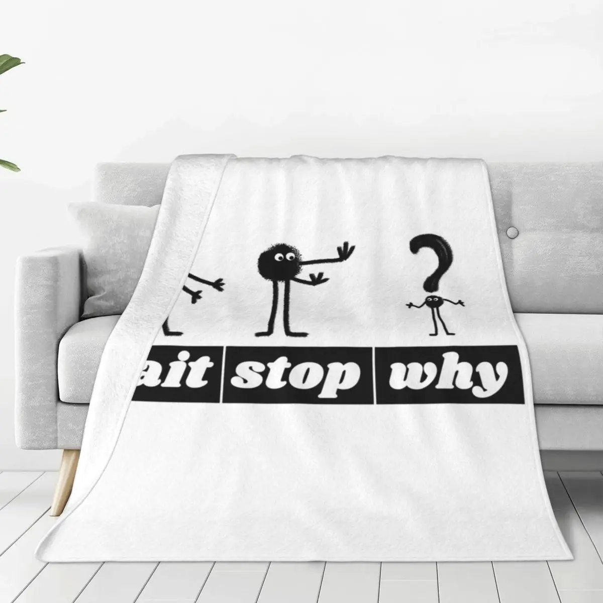 Punctuation Play Wait,Stop,Why Blankets Fleece Warm Sofa Throw Blankets For Home Bedroom Outdoor Throws Bedspread Quilt