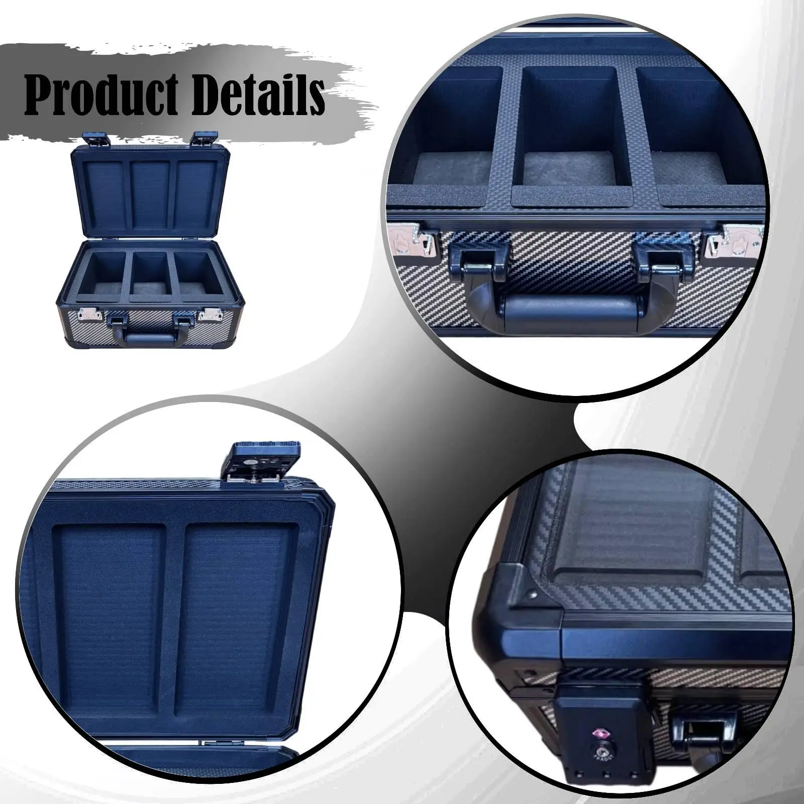 Graded Card Storage Box,Cards Holder,Lightweight Protector,Easy to Carry Trading Card Storage Box Sport Cards Case with Locks