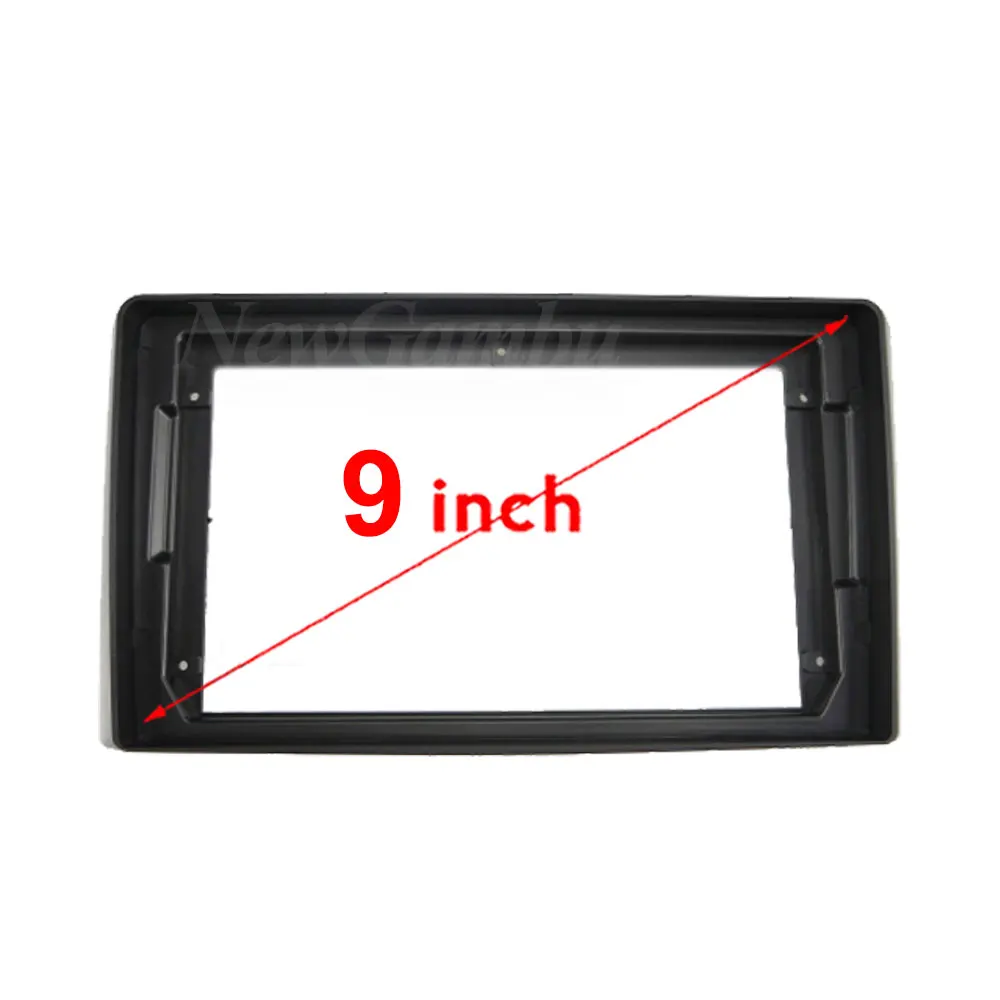 NewGambu 9 inch 2Din Car DVD Frame Audio Fitting Adaptor Dash Trim Kits Facia Panel For IVECO Daily 2017 Frame ABS Radio Player