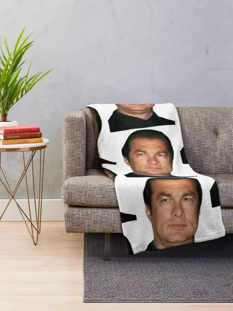 steven seagal Throw Blanket heavy to sleep Luxury Brand Flannel Fabric Blankets