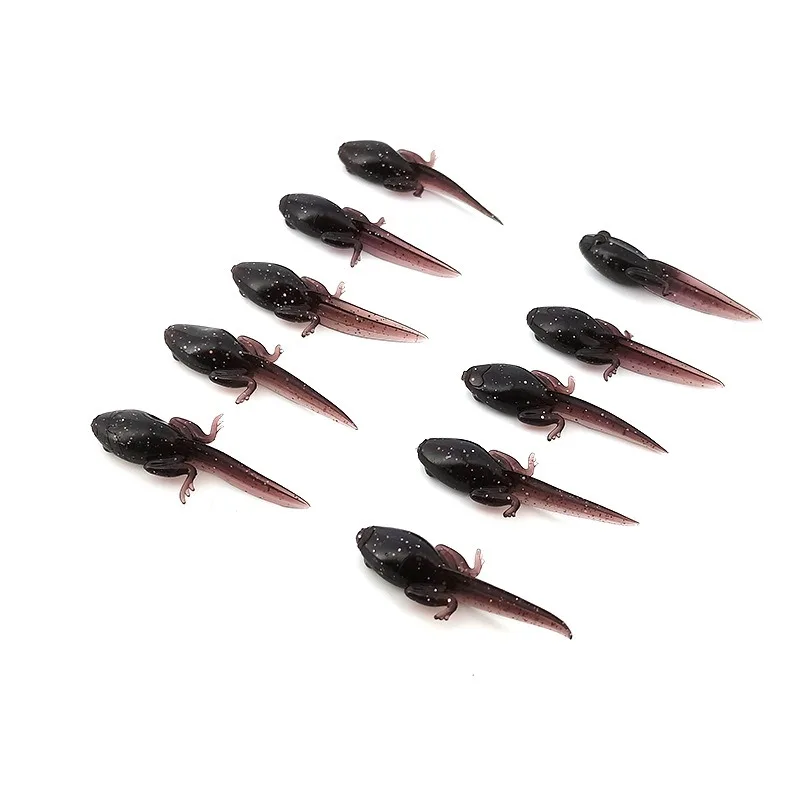 

10Pcs/box Simulated Tadpole Soft Bait Fly Fishing Bionics Frog Cub Lure 36mm/26mm Wild Fishing Bass Mandarin Fish Loach TPE Bait