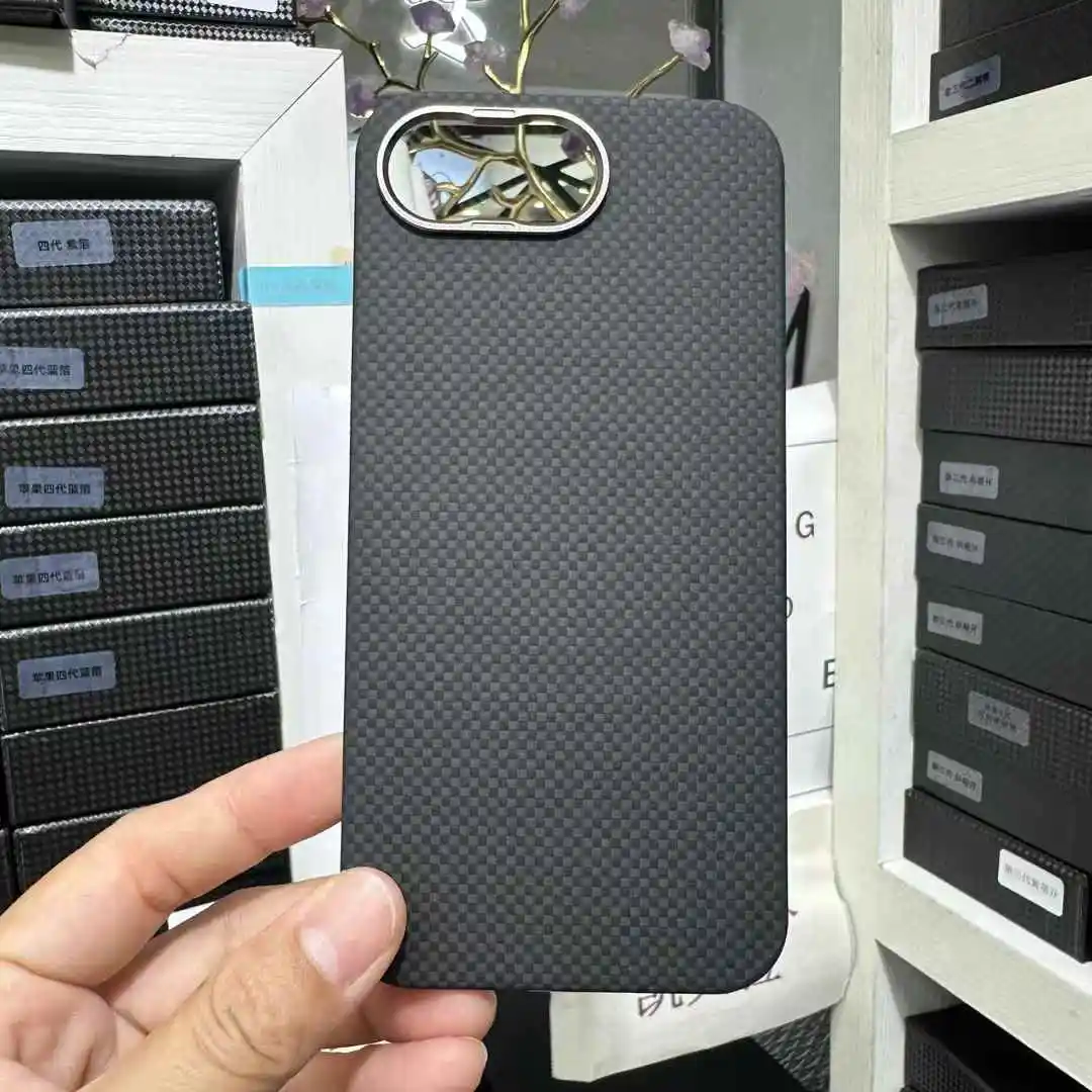 

Ultra-thin Kevlar Carbon Fiber Protective Case for iPhone 16e Aramid Fiber MageSafe Phone Cover