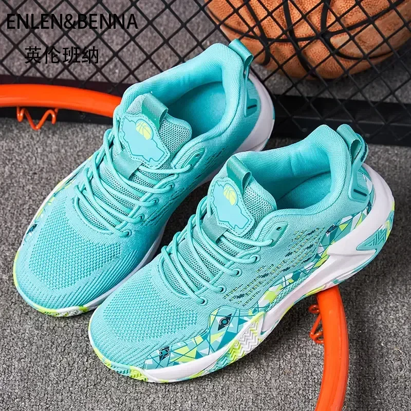 

Four Seasons Flying Weaving Breathable Basketball Shoes Casual Sneakers Teen Large Size Running Shoes