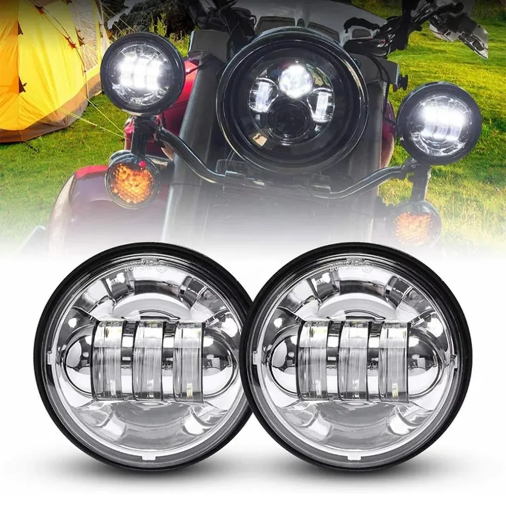 Motorcycle 7 inch Moto LED Headlight with 4-1/2\