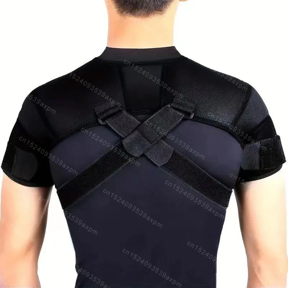 Shoulder Brace Adjustable Hook Straps Shoulder Support Shoulder Strap Cross Compression Bandage