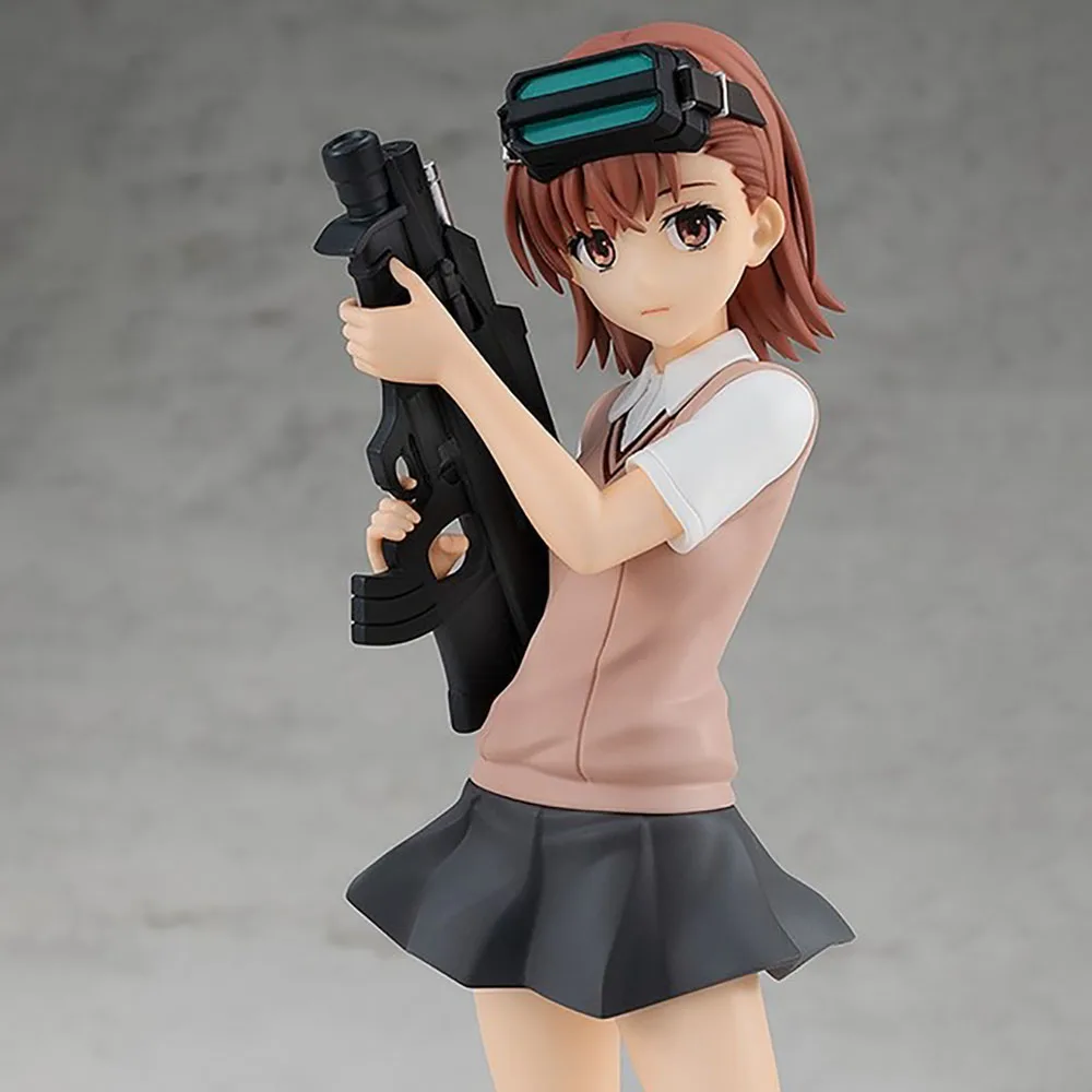 17 سنتيمتر أنيمي مؤشر سحري معين ميساكا ميكوتو السكك الحديدية فتاة أنيمي الشكل البلاستيكية عمل أرقام نموذج أنيمي الكرتون لعبة مجسمة هدية