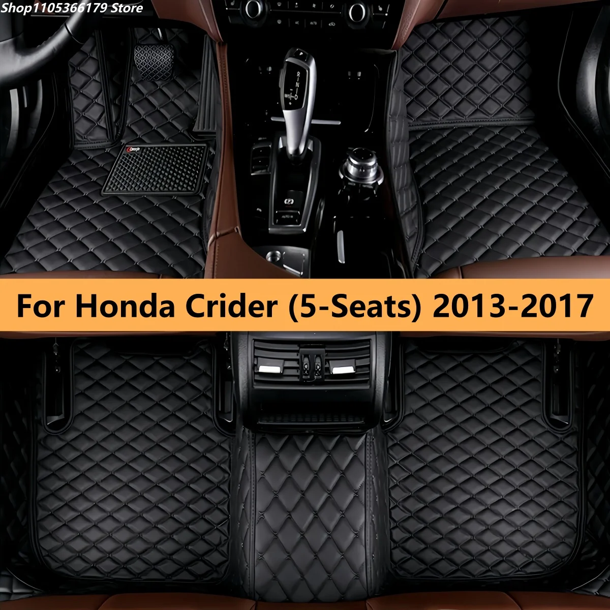 

5 Seats Auto Floor Mats Fit For Honda Crider 2013 2014 2015 2016 2017 Waterproof Tapetes Para Carro Car Floor Mats