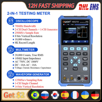 OWON HDS272S 272 250MS/s 8Bits 70MHz Bandwidth Handheld Digital Oscilloscope 2CH+1CH Generator True-RMS Multimeter osciloscopio