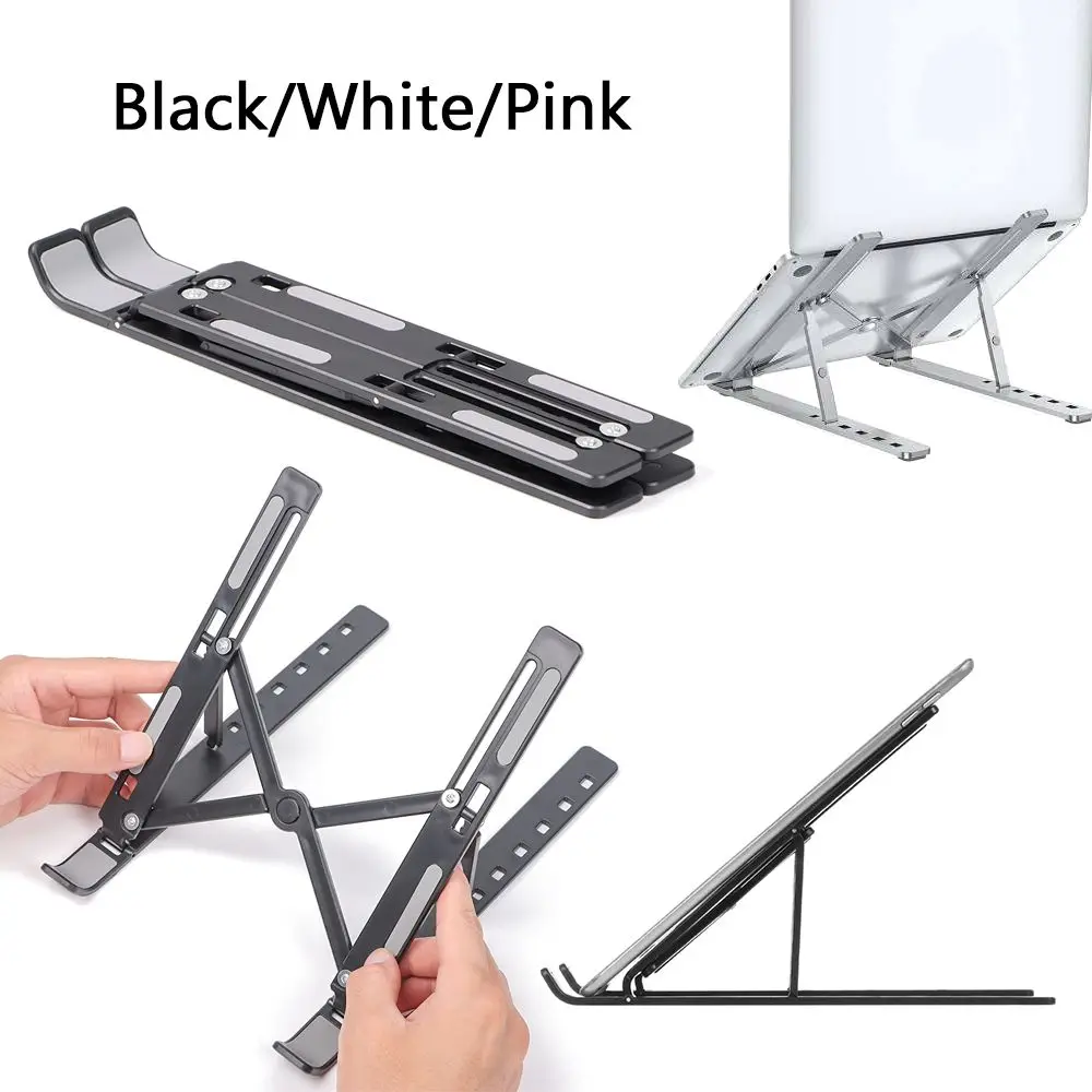 Portable Notebook Tablet For Pro Air iPad For Macbook Office Supplies Adjustable Laptop Stand Foldable Support Desktop Holder