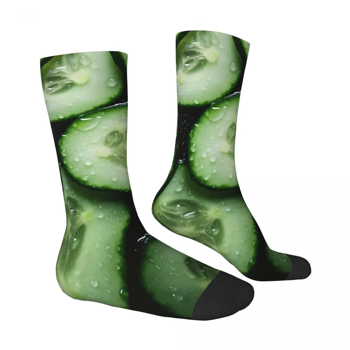 مضحك الخيار الخضار جوارب نمط القوطية الجوارب الشتاء المضادة للانزلاق الجوارب الرجال الدراجات جوارب عالية الجودة