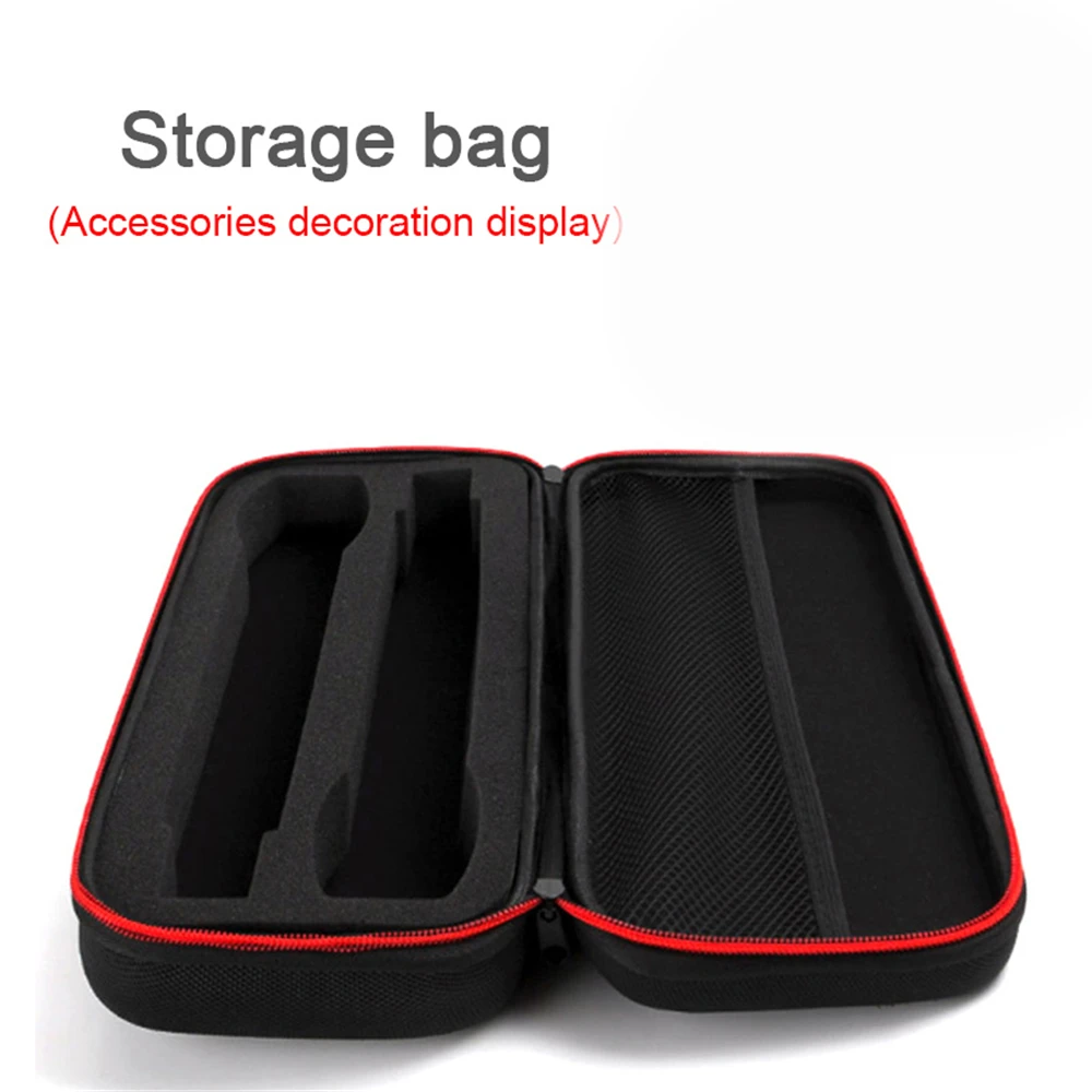 

Microphone Storage Bag Portable Hard Multifunctional Charging Wire Earphone Accessories Protection Box Black EVA Travel Case