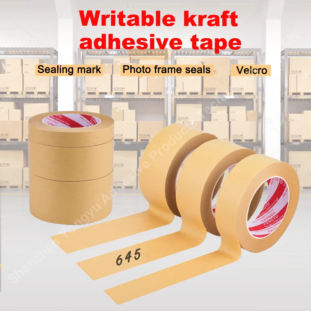 

Water Free Kraft Paper Tape Can Be Used For Writing Biodegradable Sealing Photo Frame Edge Packaging Green Foreign Trade Sealing