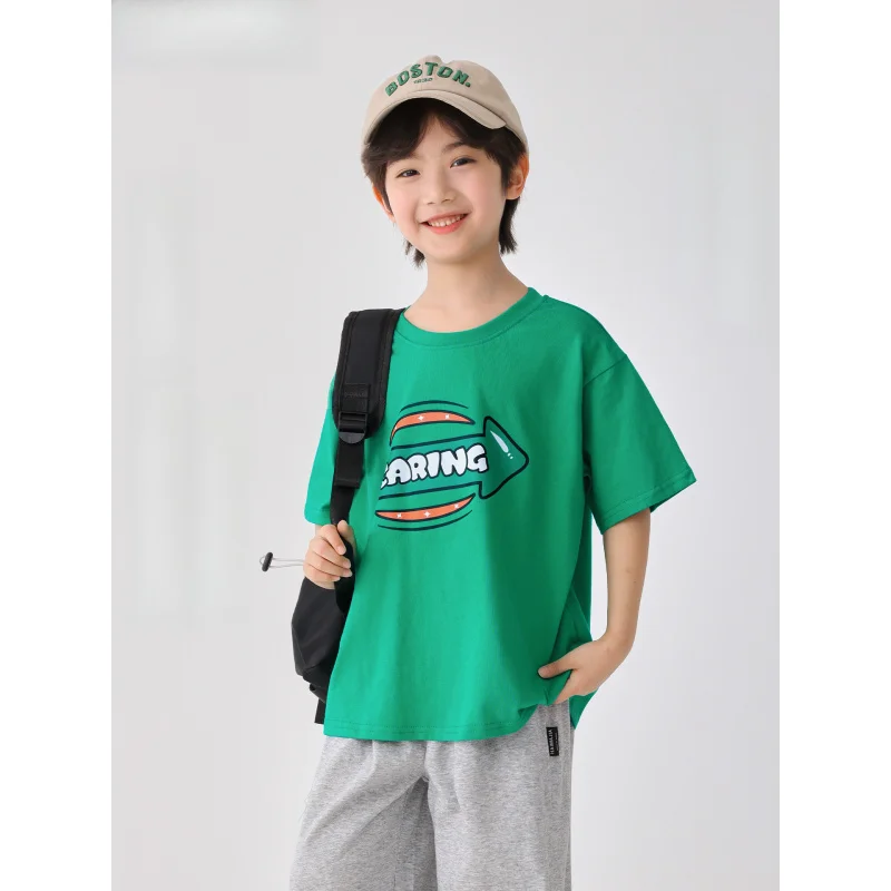 

Clothing2026New Summer Children's Clothing Cotton Short SleeveTTrendy summer tops, short-sleeved children's f