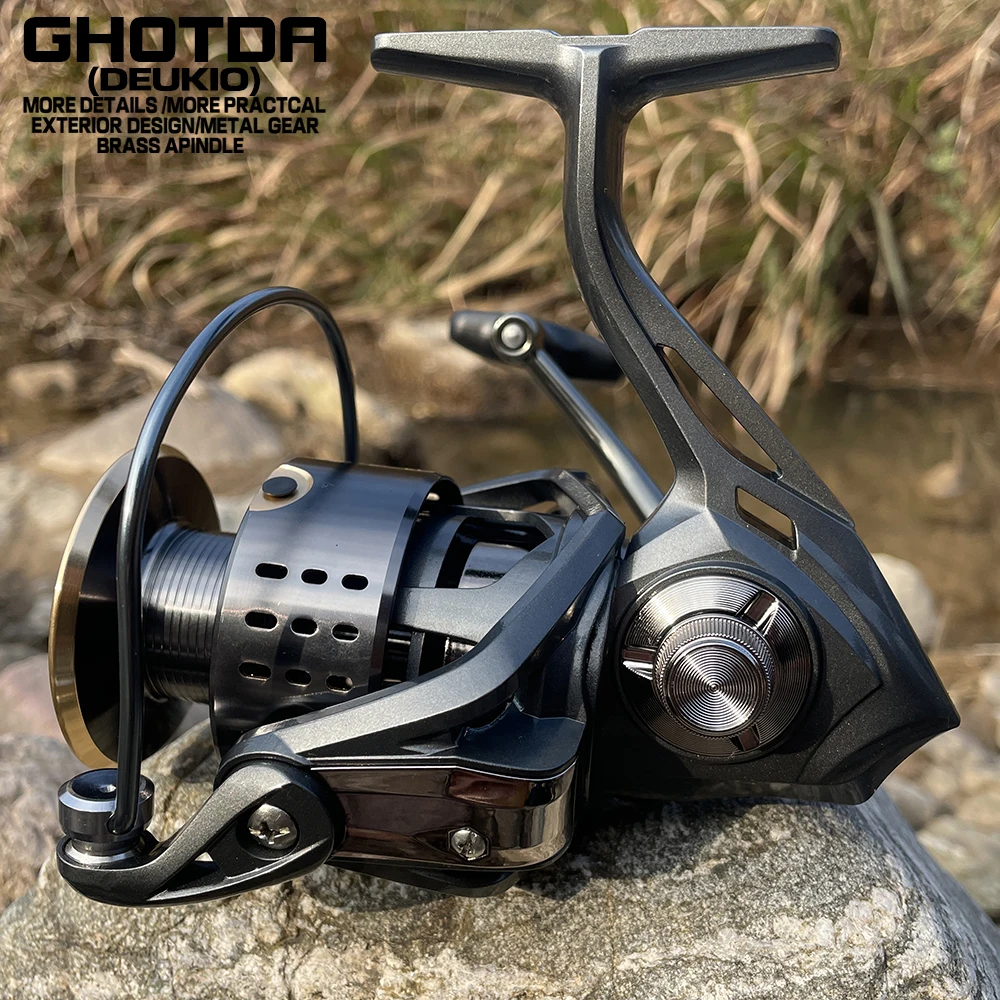 

Rotary Fishing Reel 2000-7000 Metal Series High Speed Gear Ratio 5.2:1 Lightweight Windlass Smooth Carp Bank Throwing Stream