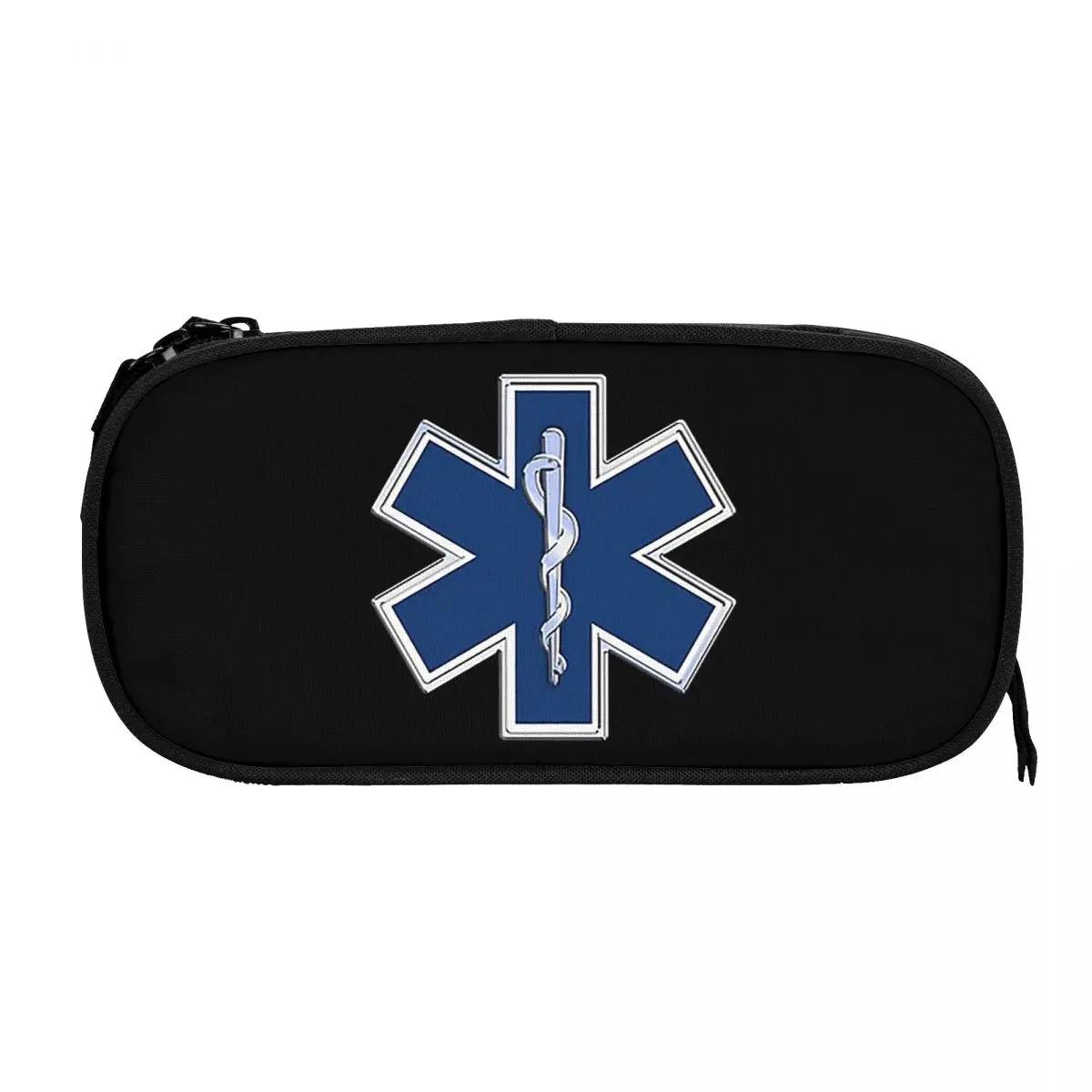 Emt نجمة الحياة مقلمة للطلاب الهدايا صندوق القلم حقيبة أقلام رصاص سعة كبيرة قلم رصاص الحقيبة تخزين لوازم القرطاسية #3