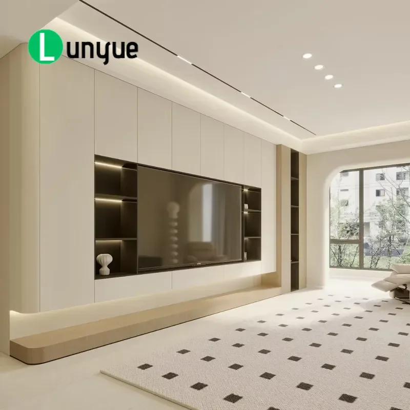 Modern Luxury Wooden TV Cabinet for Living Room Furniture Latest Design Storage Console Table Home Decor High Quality