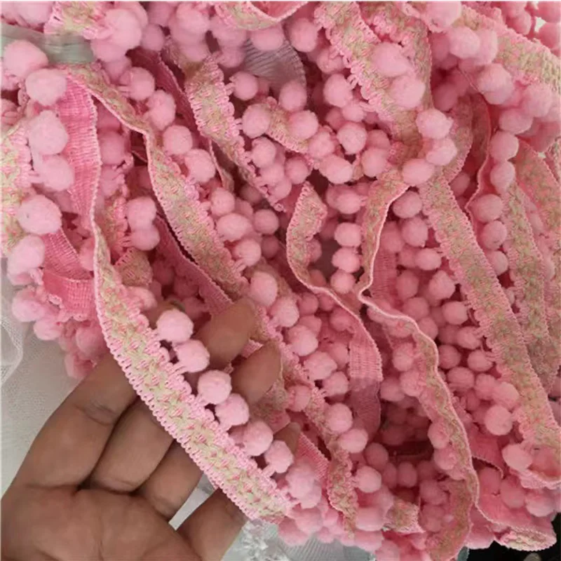 New Plush Ball Tassel Fringe Ribbon Clothing Accessories Pillow Curtain Sofa Pet Baby Clothes Lace Accessories Diy Decoration