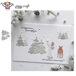 Piggy Craft metal cutting dies cut die mold Christmas tree decoration Scrapbook paper craft knife mold blade punch stencils dies