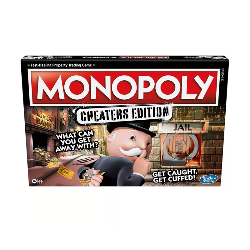 

Hasbro Real Estate Tycoon Monopoly Game Cheaters Editio Настольная игра 8 и вверх 2–6 игроков Развлечения