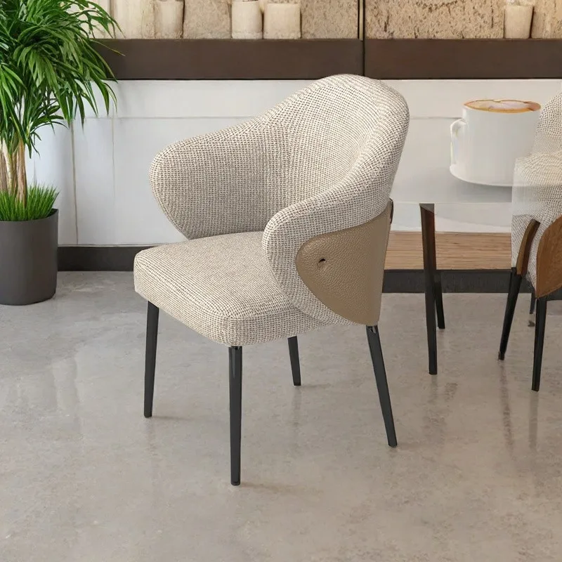 Light Luxury Dining Chair Italian Home Simple Chair Reception Designer Negotiation Hotel Backrest Restaurant Leisure