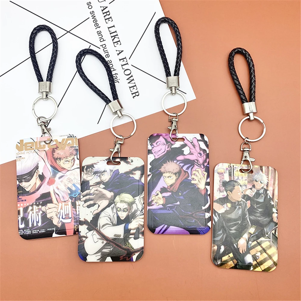 Jujutsu Kaisen Cartoon Card Holder Yuji Satoru Gojo Cartoon Character Campus Card Protector Student Anime Peripheral Gift