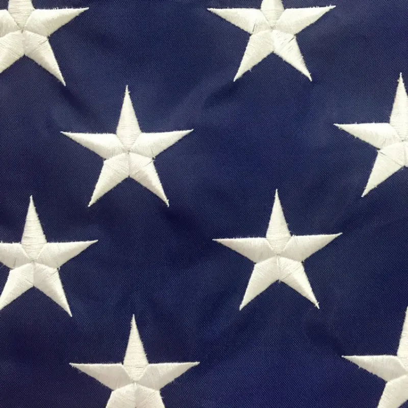 90x150cm Embroidered Star American Flag Independence Day Outdoor USA Flag Patriotic Home Garden Decor Yard House Flag