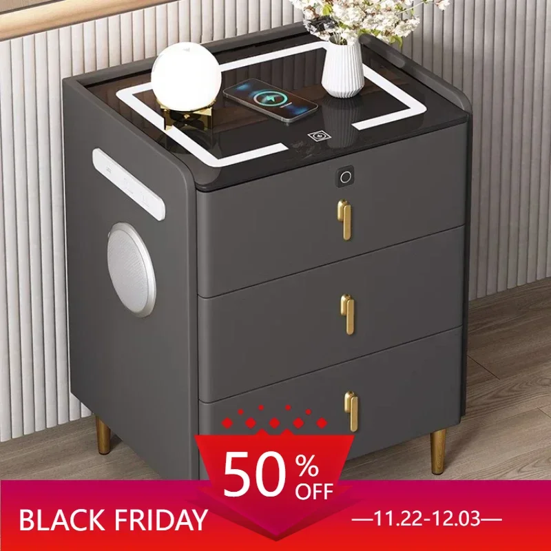 

Cabinet Storage Bedroom Bedside Tables Modern Console Smart Nightstands Console Coffee Gamer Aesthetic Home Furniture Muebles