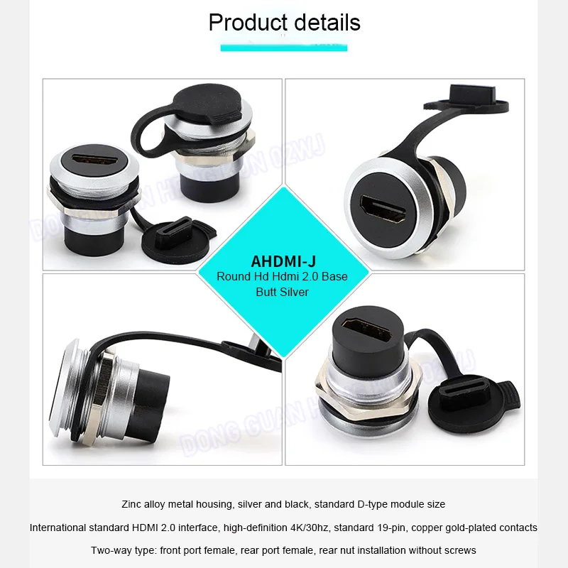 

IP67 Waterproof USB C Hub, HDMI 4K Adapter, USB 3.0, Gigabit Ethernet RJ45, LAN Network Converter with Dust Cap for Laptop Phone