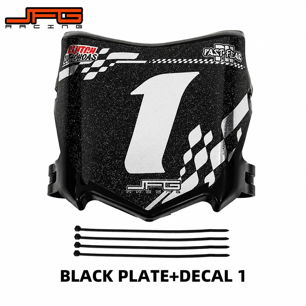 Front License Number Plate For Surron Talaria E-Ride Pro Q20 Tuttio Soleil 01 Ebox Dragster ETM RTR Dirt E-Bike Plate With Decal