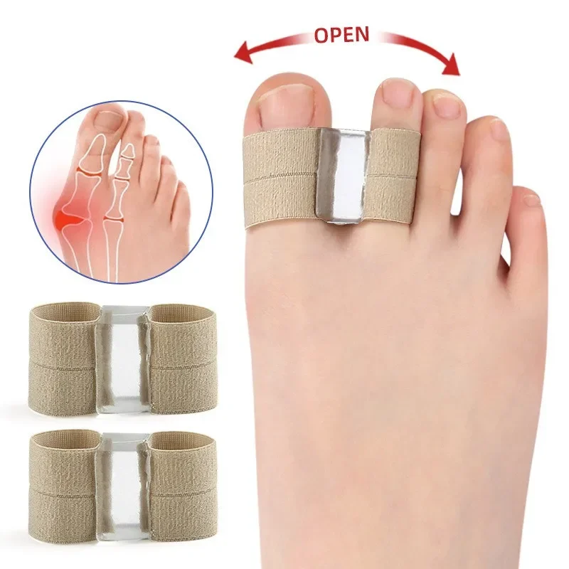 

1Pcs Two Toe Separator Hallux Valgus Bunion Corrector Orthotics Feet Bone Thumb Adjuster Correction Pedicure Feet Straightener