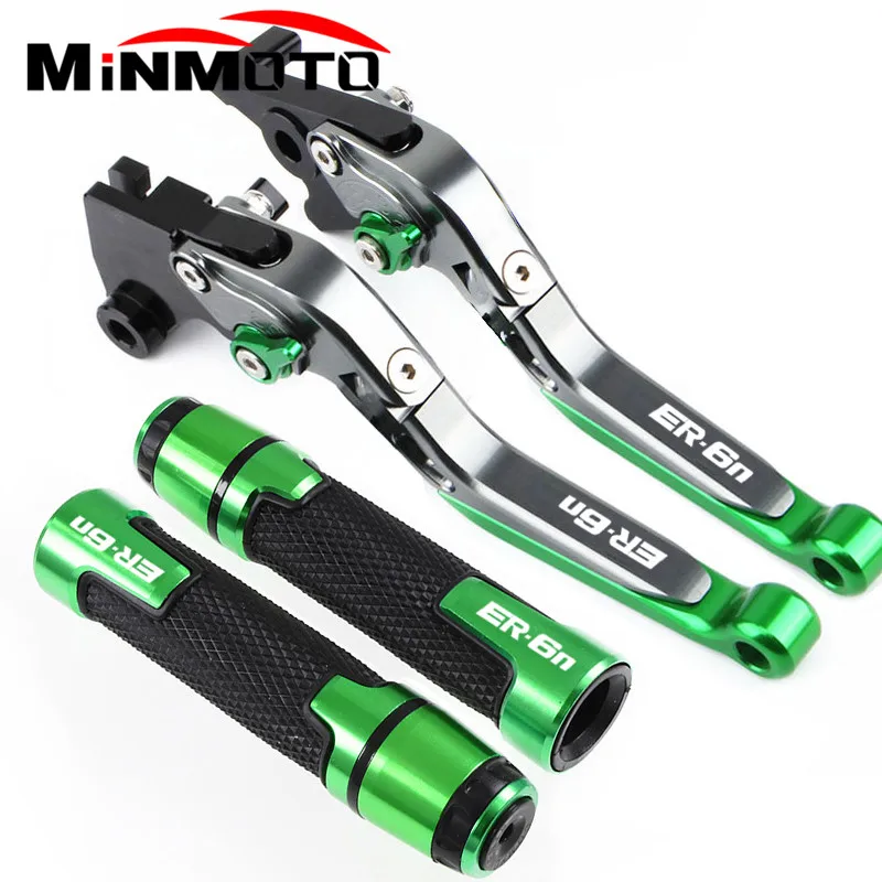 CNC Motorcycle Brakes Clutch Levers Handbar End Grips for KAWASAKI NINJA ER6N ER 6N ER-6N 2006 2007 2008