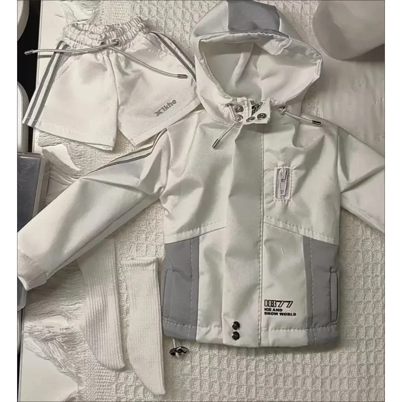 

1/4 Doll's Clothes Suit for 45cm Bjd Doll Windbreaker Set Fat-fitting Dress Up Toys Play House Gift Doll Accessories, No Doll