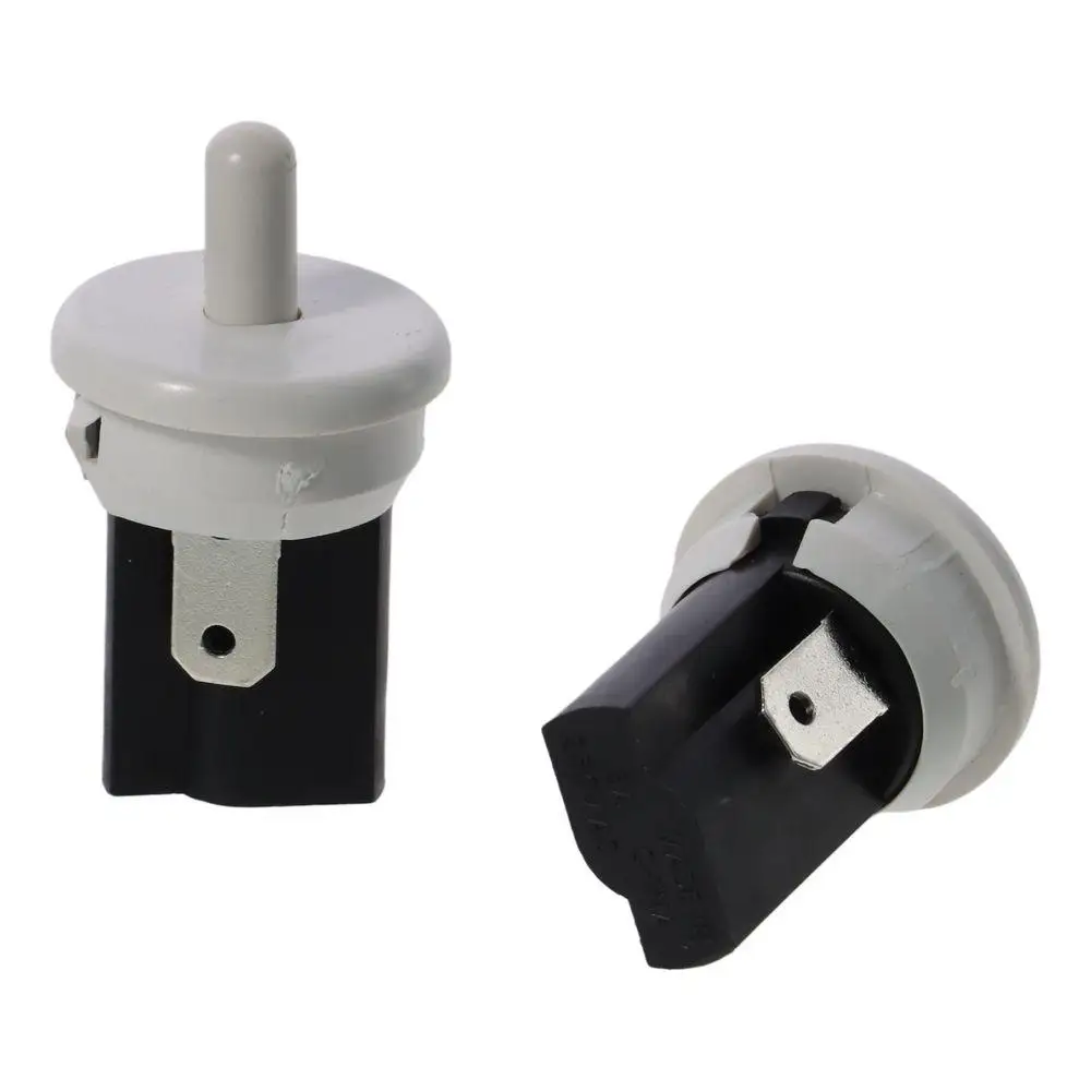 Black Reset Switch Convenient White Plastic Key Control Switch 2.5*2.5*3cm/0.98*0.98*1.18inch Button Switch Door Lights