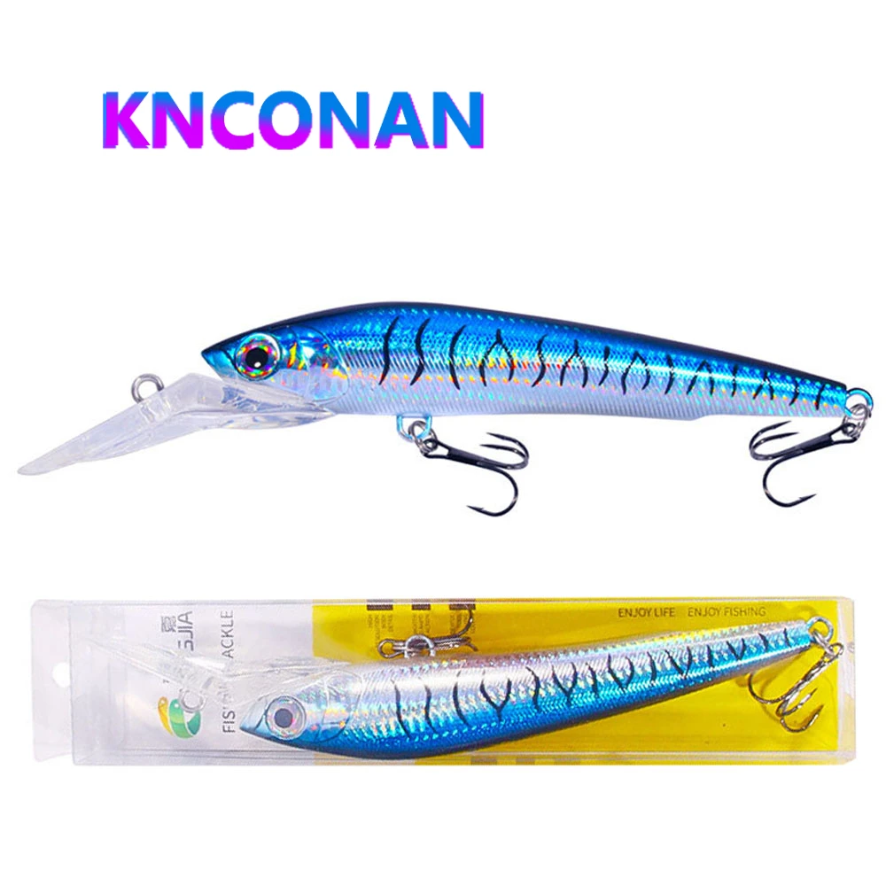 

240mm 95g Deep Dive Sea Fishing Lures Bar Big Minnow Wobblers Bass Trolling Artificial Hard Bait sea fishing articles bass lure